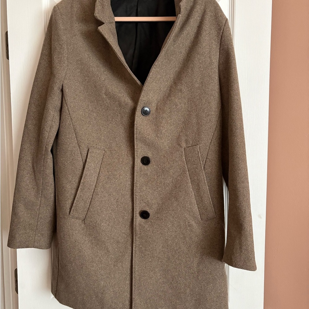 H&M Men's Tan Pea Coat